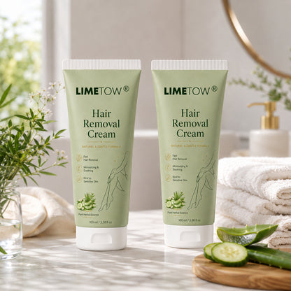 LIMETOW® Natural Gentle Hair Removal Cream | For Women & Men, Sensitive Skin