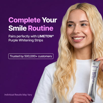 Cancel Yellow Stones in 30 Seconds with Purple Color Correcting Mouthwash