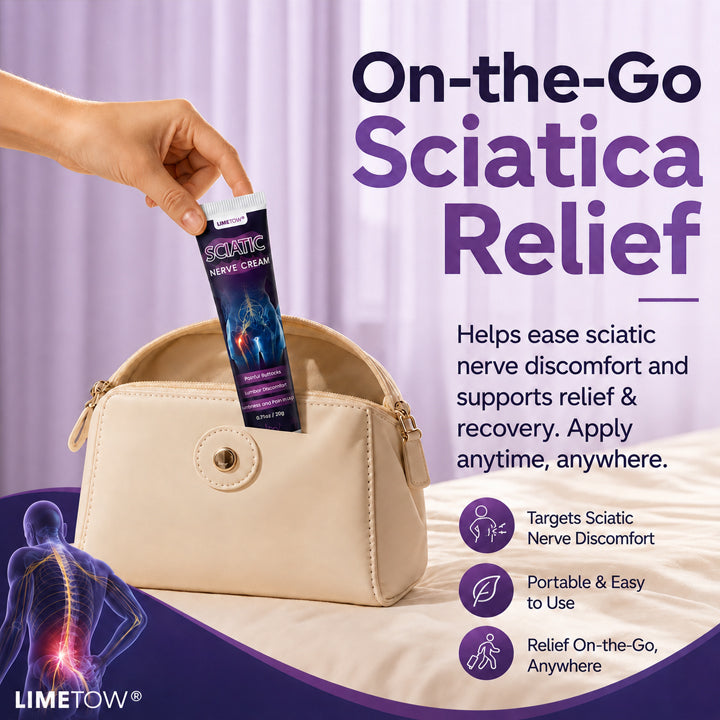 LIMETOW® SCIATICA PAIN RELIEF CREAM! TARGETED HERBAL COMFORT FOR LOWER BACK, HIP & BUTTOCK DISCOMFORT!