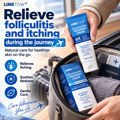 LIMETOW® FOLLICULITIS TREATMENT CREAM! TARGETED BOTANICAL CARE FOR RED, ITCHY, AND BUMPY SKIN!