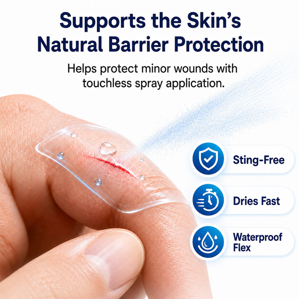 LIMETOW® Advanced Barrier Spray | Fast-Drying Liquid Bandage for Wound Care