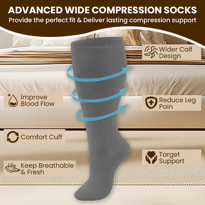 LIMETOW® Advanced Wide Compression Socks For Pain Relief