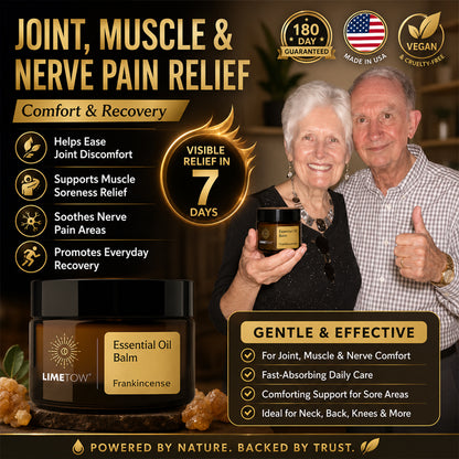 LIMETOW® NATURAL RELIEF BALM! TARGETED COMFORT FOR JOINT, MUSCLE & NERVE PAIN!