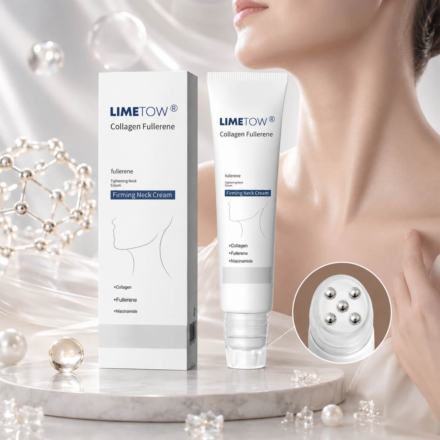 LIMETOW® Firming Neck Cream | A formula specially designed for neck care | No surgery or complex routines required.