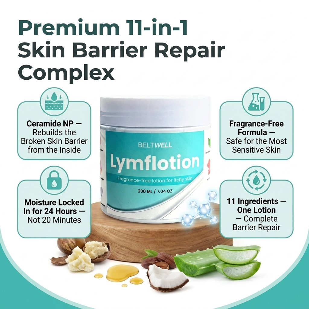 Fragrance-Free Non-Greasy Anti-Itch Ceramide NP Lotion For Dry, Red, Sensitive Skin