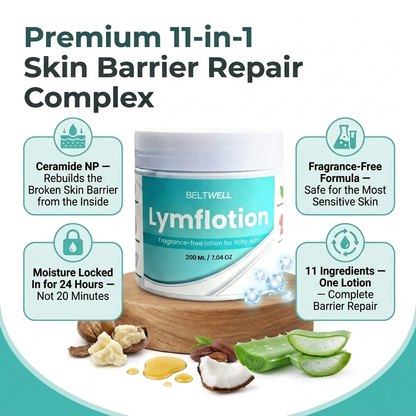 Fragrance-Free Non-Greasy Anti-Itch Ceramide NP Lotion For Dry, Red, Sensitive Skin