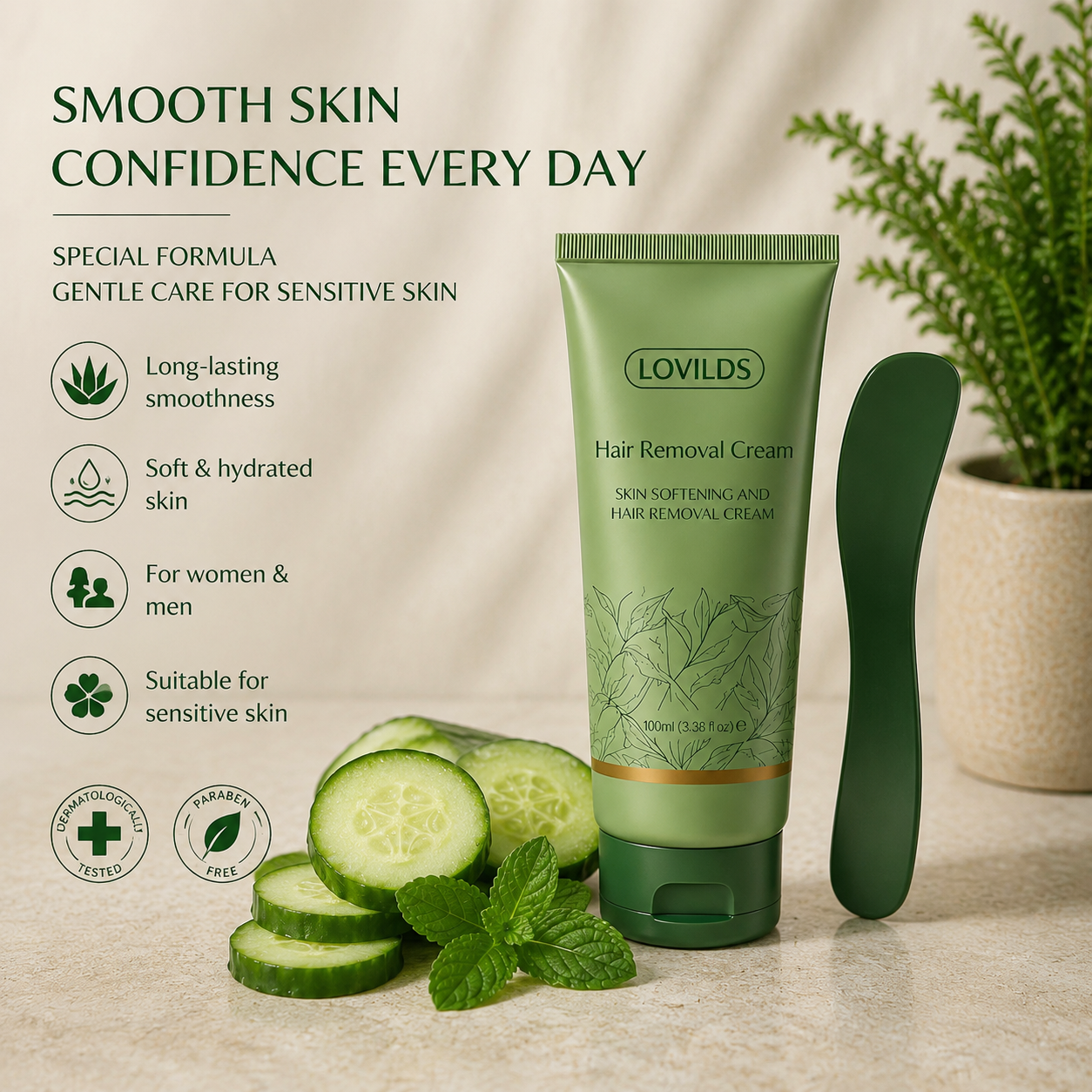 Hair Removal Cream for All Women & Men