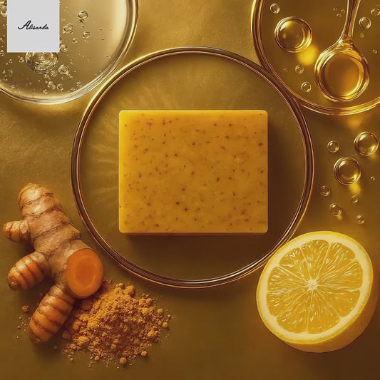 LIMETOW® soap : Rich in Vitamin C, retinol, collagen, and turmeric—a Japanese-made complex formula, fortified with hyaluronic acid and Vitamin E.