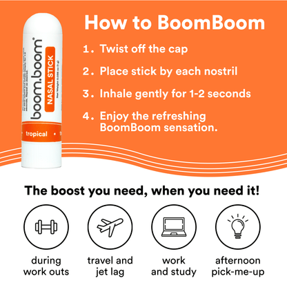 LIMETOW® Nasal Stick  Vapor Flow Technology | Cool Refreshing Sensation | Natural Mood Boost | Simple Ingredients | Essential Oils + Menthol Inhaler (Mint) Visit the BoomBoom Store